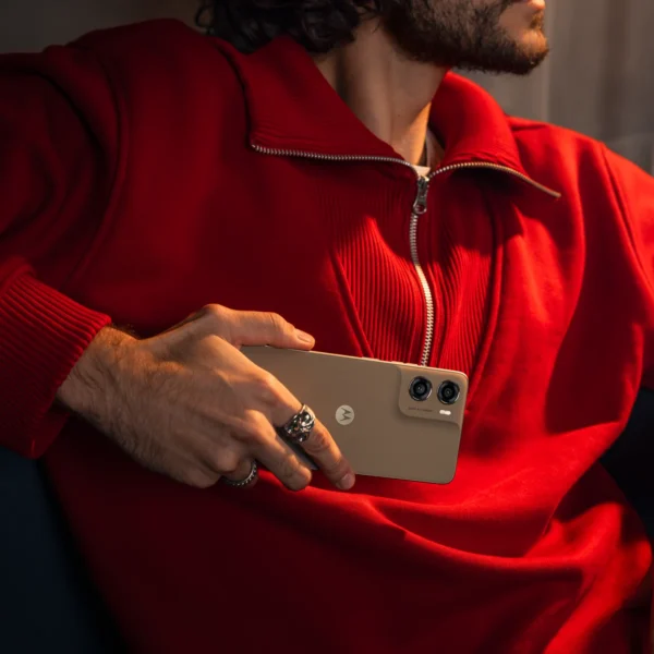Motorola Moto G06 Power in use