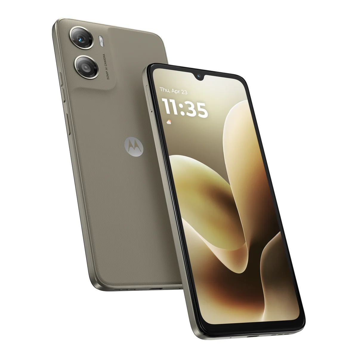 Motorola Moto G06 Power, front and back