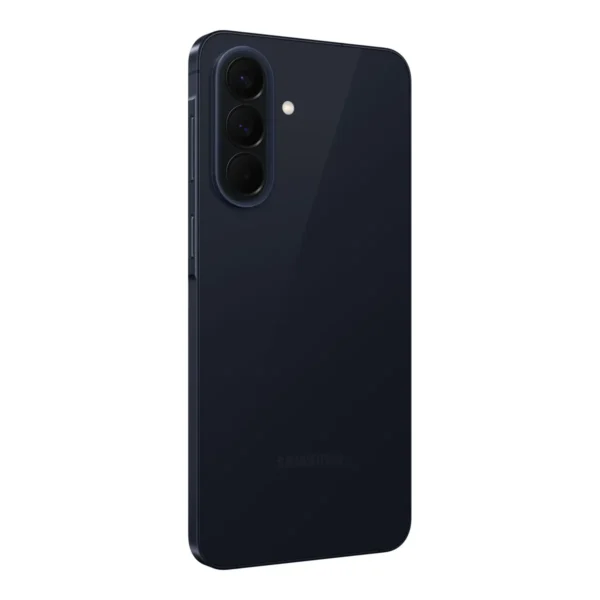 Samsung Galaxy A57 5G angled view showing side frame and rear cameras