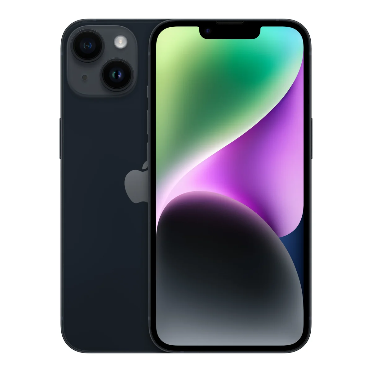 Apple iPhone 14, front and back