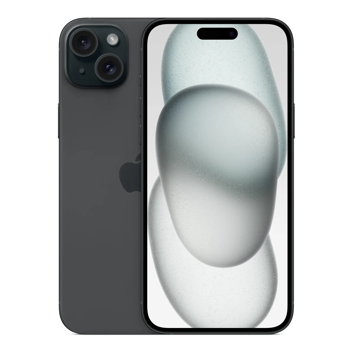 Apple iPhone 15 Plus, front and back