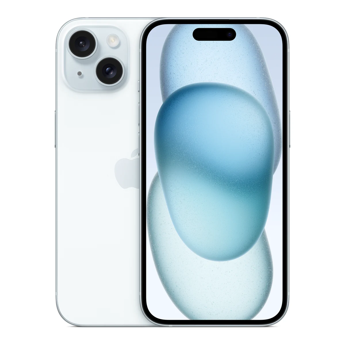 Apple iPhone 15, front and back