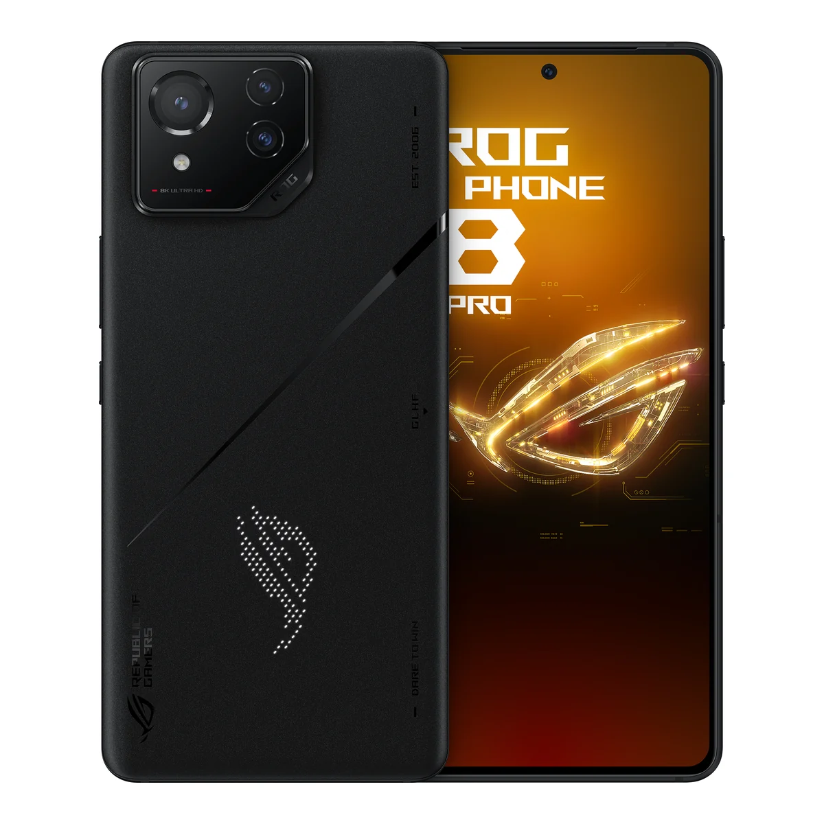 ASUS ROG Phone 8 Pro, front and back