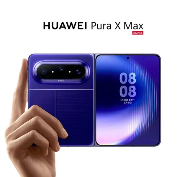 Huawei Pura X Max in use