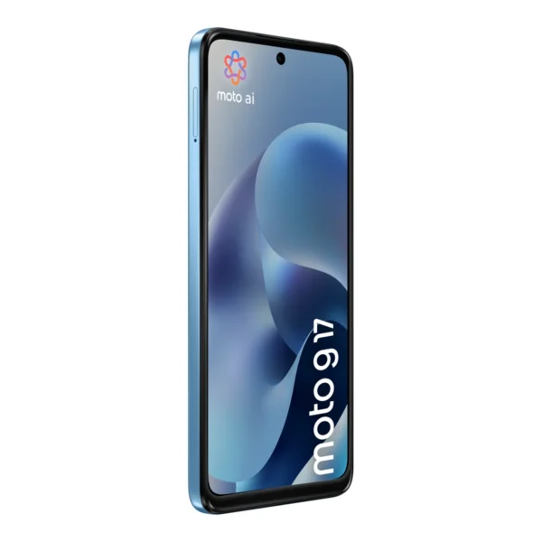 Motorola Moto G17 angled view