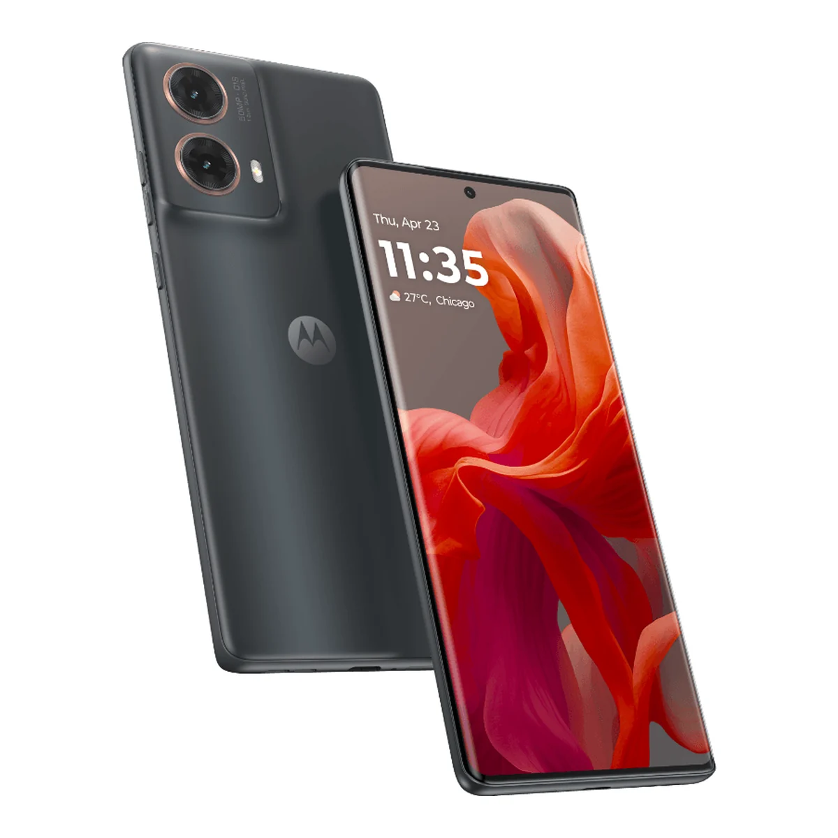 Motorola Moto G85, front and back