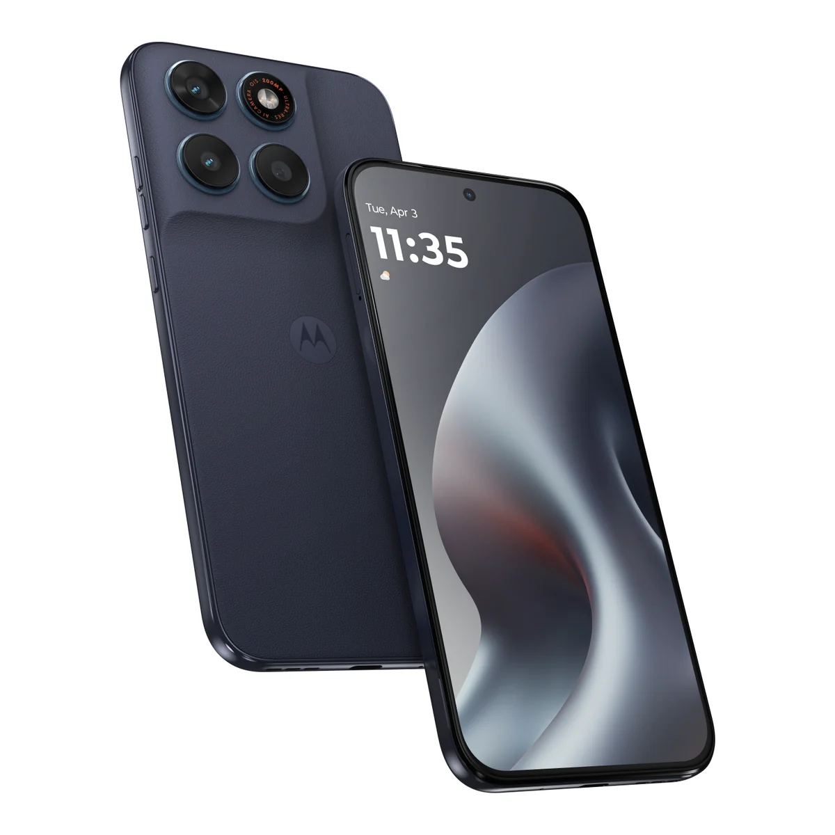 Motorola Moto G87, front and back