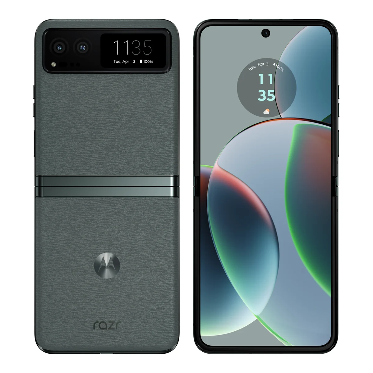 Motorola Razr (2023), front and back