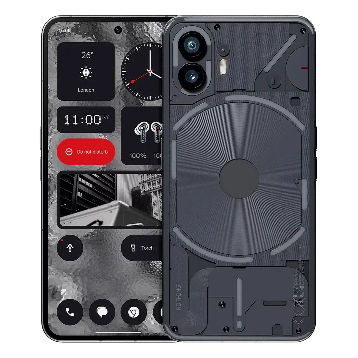 Nothing Phone (2), front and back