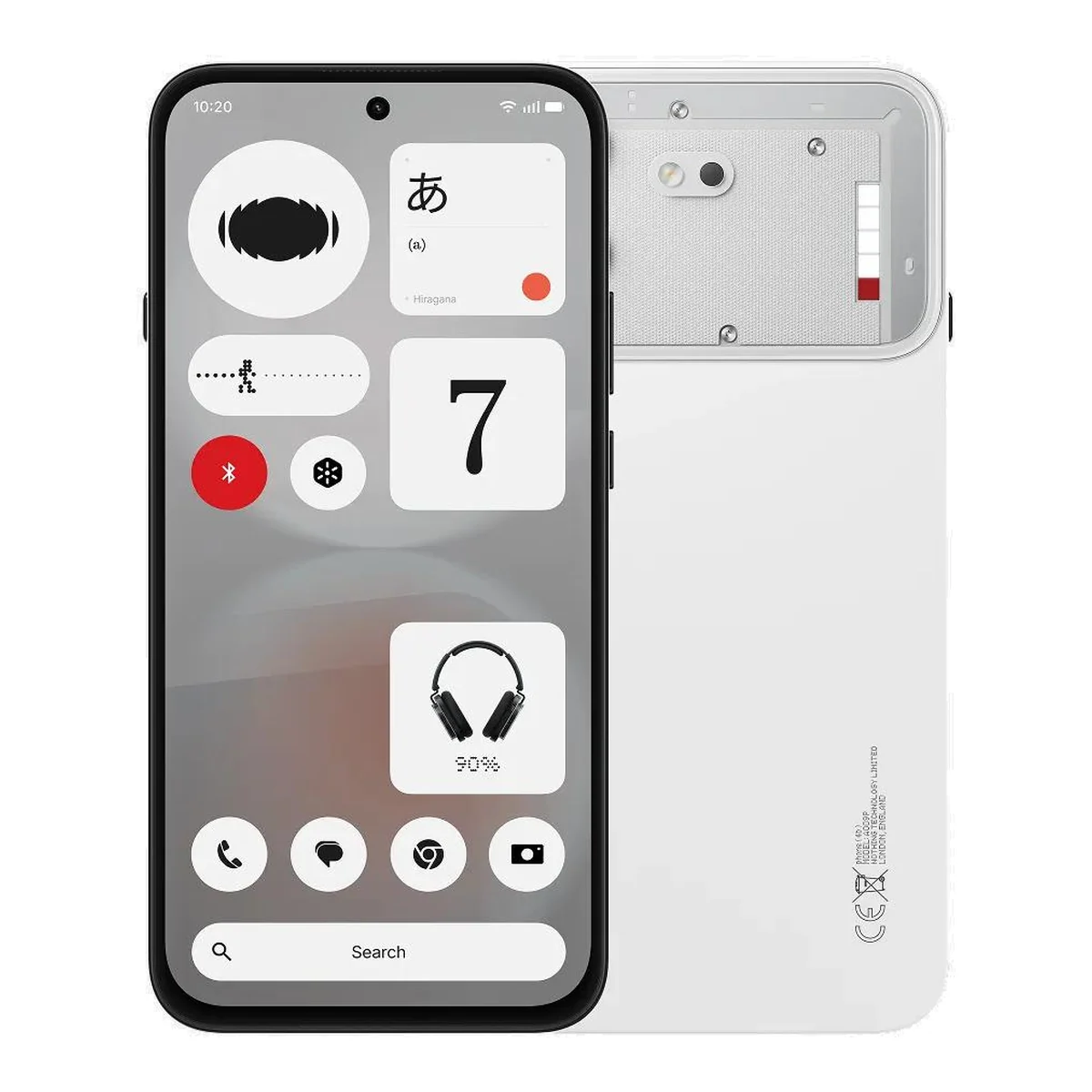 Nothing Phone (4b), front and back