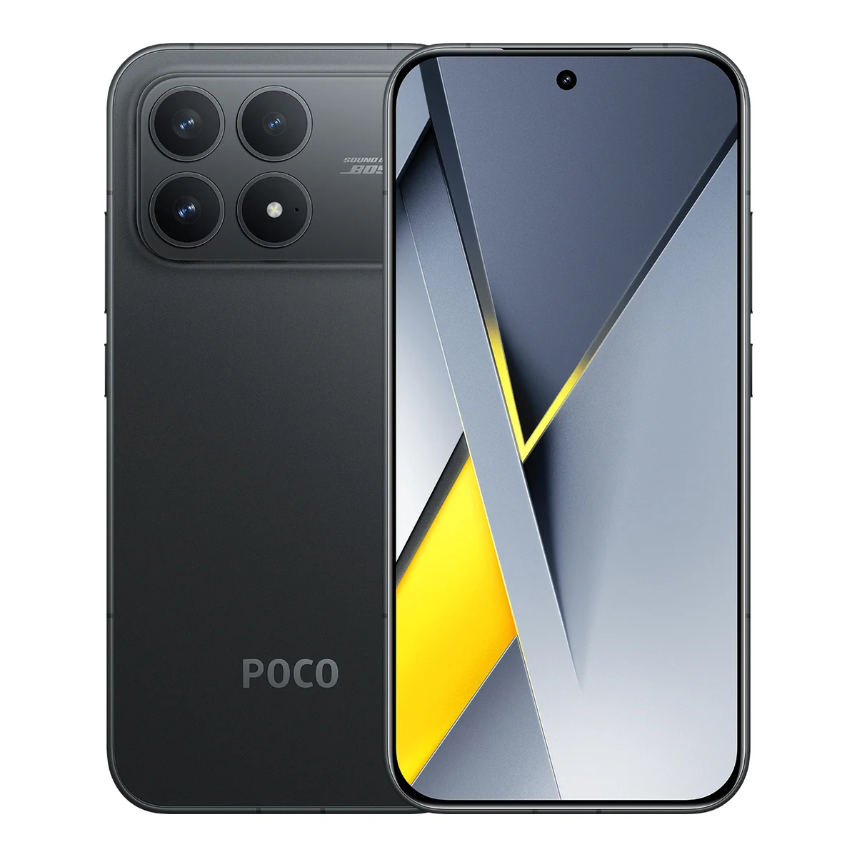 POCO F8 Pro, front and back