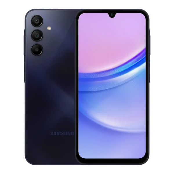 Samsung Galaxy A15, front and back