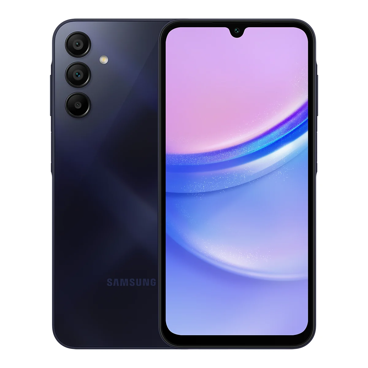 Samsung Galaxy A15, front and back