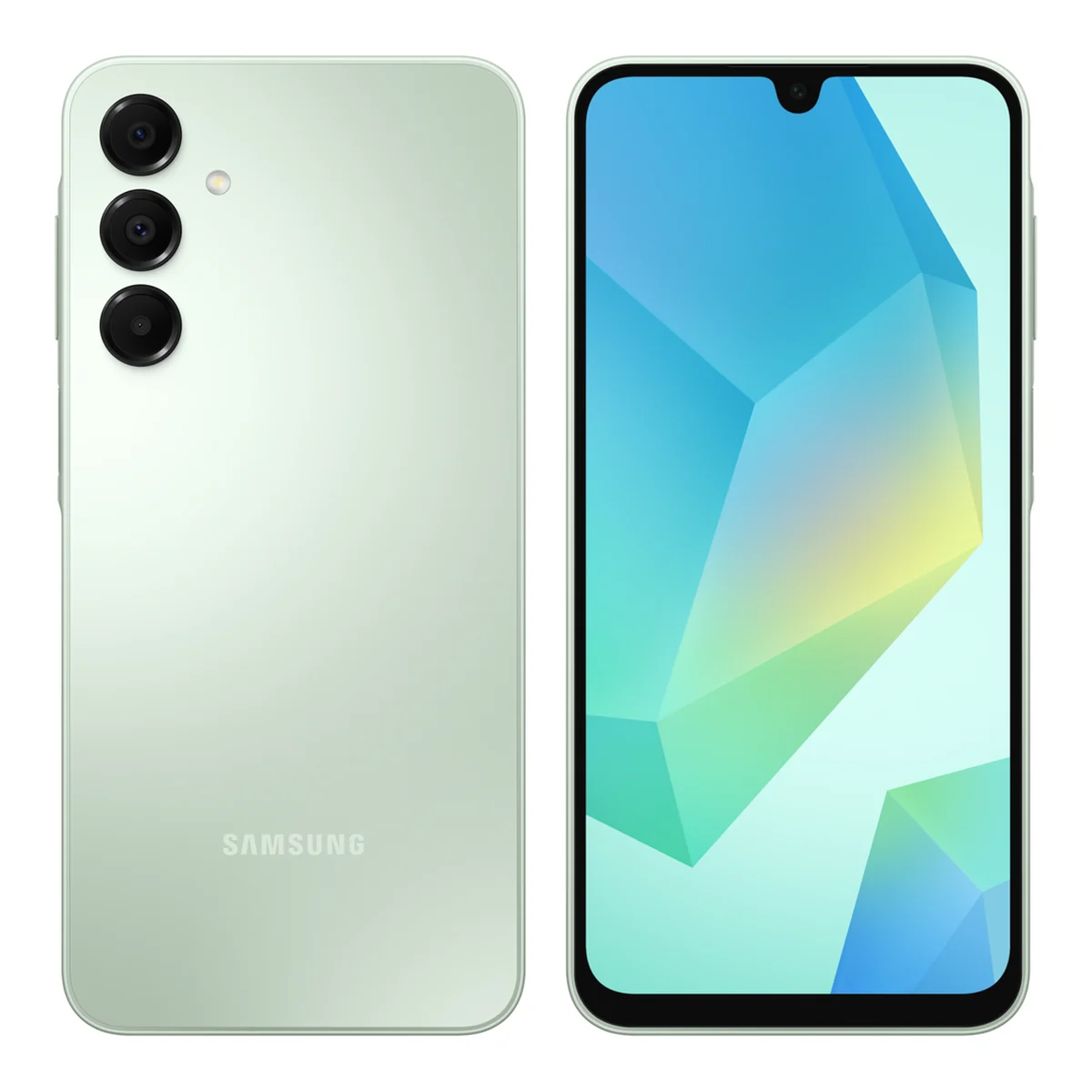 Samsung Galaxy A16, front and back