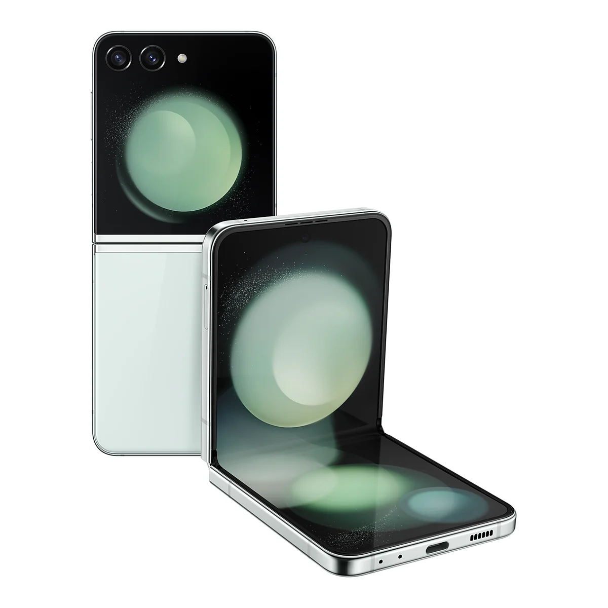 Samsung Galaxy Z Flip5, front and back