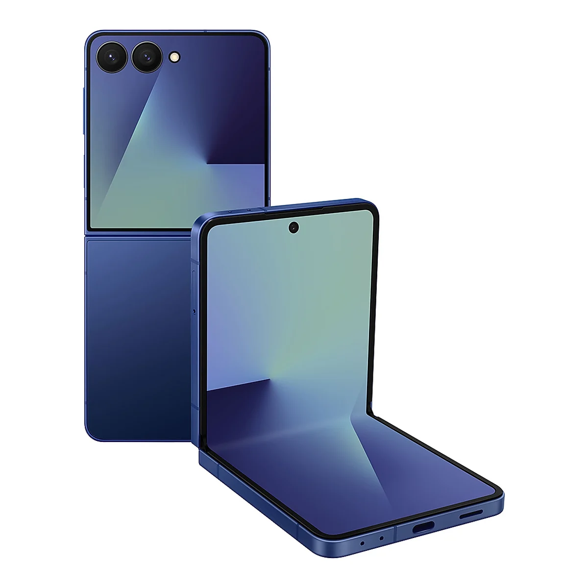 Samsung Galaxy Z Flip7, front and back