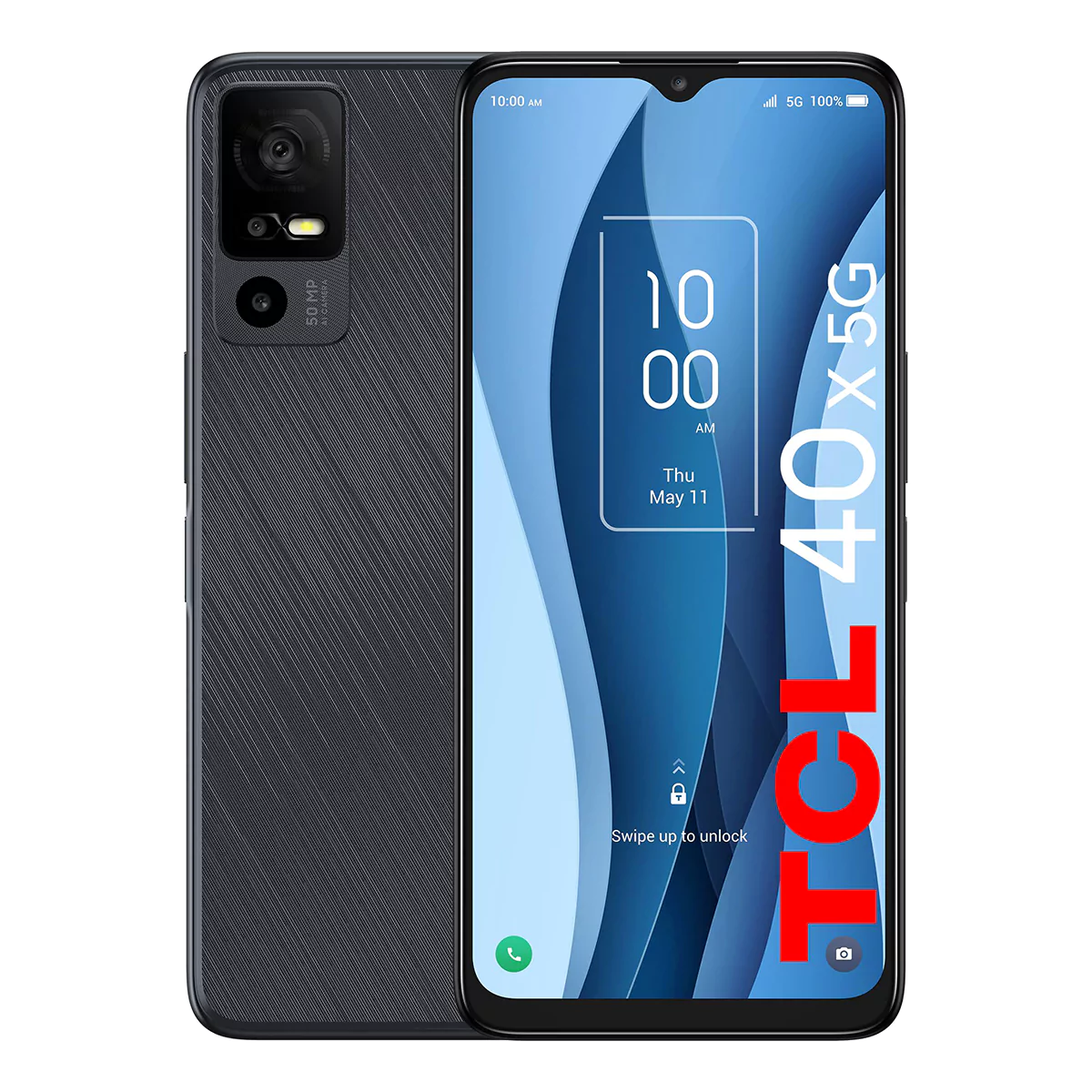 TCL 40 X 5G, front and back